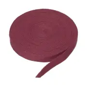 5/8"(1.5cm) 10 Yards Cotton Twill Tape Cotton Ribbons Bias Binding Tape Dark Red