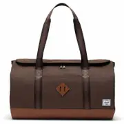 Herschel Heritage Duffle Chocolate Brown Crosshatch/Saddle Brown OS