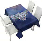 Multi Colored Native Flying Owl Tablecloth