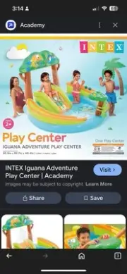 Intex Gator Play Center Outdoor Inflatable Kiddie Pool Summer FUN