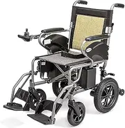 Lightweight Electric Wheelchair, Foldable Wheelchairs, Brushless Powerful Motors, Holds 220lbs, 24V 12AH Battery, 300W Motor Mobile Assist