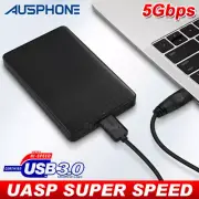 New 5Gbps USB 3.0 Portable External Hard Drive Case Ultra Box Slim SATA Storage