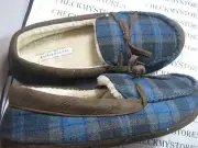new Geoffrey Beene MENS COMFORT SLIPPERS BRWN-GRY-NAVY COLOR MANY SIZES AVAL.