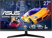 ASUS VY279HGR Eye Care Gaming Monitor – 27-inch, IPS, Full HD, Frameless, 120Hz, Adaptive-Sync, 1ms MPRT, HDMI, Low Blue Light, Flicker Free, Wall Mountable