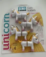 NEW JOIE Uni-CORN Shaped Corn On The Cob Holders Set of 4