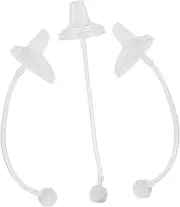 Totority 3pcs Duckbill Milk Bottle Toddler Sippy Cups Straw Feeder Nipples Safe Silicone