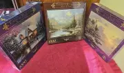 Thomas Kinkade 1000pc Puzzles NIB Skaters Pond, Mountain Majesty, Sea Of...