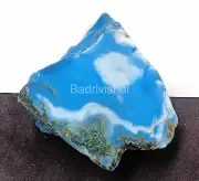 610 Ct Natural Australia Small Rough Sky-Blue Opal Certified Loose Gemstone EKQ