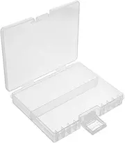 TINEASUR Battery Storage Organizer Box Transparent Battery Holder for Home Travel and Commercial Use Space Saving Design
