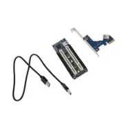 PCI-E Express X1 to Dual PCI Riser Extend Adapter Card With USB 3.0 Cable