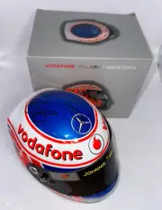 Jenson Button signed 2011 Vodafone McLaren Mercedes Helmet 1:2 Scale (on top)