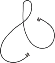 Headphone -Lost Rope Earphones Neck Strap Ear Tips Wired Wired Earbuds Chain Noise Cord Sport Ear Buds Black