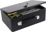Fire Resistant Document Box with Key Lock, Fireproof Safe Storge Box...