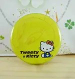 【震撼精品百貨】HELLO KITTY 凱蒂貓 KITTY別針-圓形造型-黃色 震撼日式精品百貨