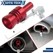 Red XL Turbo Sound Muffler Exhaust Pipe Oversize Roar Maker Loud Whistle Sound (for: Honda Civic)