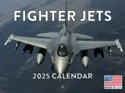 Fighter Jet Calendar 2025 Airplane Jets Aviation Monthly Wall Calender 12 Month