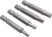 DOITOOL 4 Pcs Triangle Head Screwdriver Bit Set, Magnetic Triangular Screwdriver Bits, Hex Shank Triangle Drill Bit Hex Head Drill, Steel Triangular Tip Screw Driver Bits