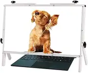 Magnifying Glass,22 Inch Magnifier Amplifier, Computer Screen Magnifier for Laptop Portable Amplifier Desktop for Notebook, Table, Phone, Ultra-Clear Blu-Ray 3X Magnifying Lens, Videos-White