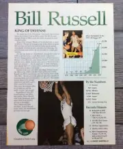 Topps Rookie Card Bill Russell Print Ad Poster Art (Frame Not Included)