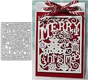 Merry Christmas Tree Metal Die Cuts,Christmas Bell Snowflake Gift Box Cutting Dies Cut Stencils for DIY Scrapbooking Album Decorative Embossing Paper Dies Card Making