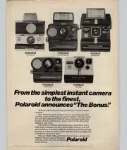1980 Vintage Print Ad 5 Polaroid Land Cameras Magazine Advertisement Promo Art