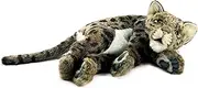 [HANSA] Leopard Cub Printed Floppy Plush Toy, 40 cm Height, Brown