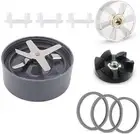 9Pcs Blender Extractor 6Fins Cross Blade Replacement for NutriBullet 900W/600W