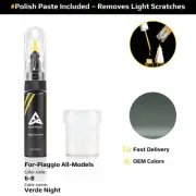 Touch Up Paint For Piaggio All Models 6/8 Verde Night With Polish Paste