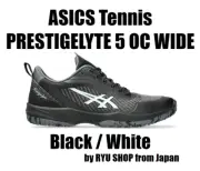 ASICS Tennis Shoes PRESTIGELYTE 5 OC WIDE 1043A022.001 Black / White