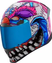 Icon Airframe Pro Krazy Klown 2, full face helmet , color: White/Pink/Blue/Black , size: M