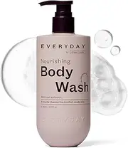 Everyday by frank body Nourishing Body Wash | Gentle and Soothing with Oat Extract, Avocado Oil and Squalene | Vegan & Cruelty Free | Vanilla and Sandalwood Scent | 360 mL