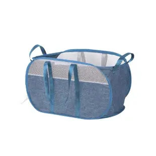 【Nil】手提式網格洗衣籃 家用折疊透氣髒衣籃(收納筐 玩具籃 置物籃 雜物籃 零食籃)
