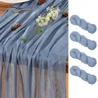 Dusty Blue Table Runner Cheesecloth Table Runner 4 Pack 14FT Rustic Table Run...