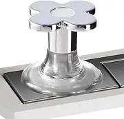 [HAMIL] Toilet Tank Button Aid - Smooth Flower Shaped Flush Replacement,Waterproof Drawer Handle, Water Tank Button, Press Button, Bathroom Accessory