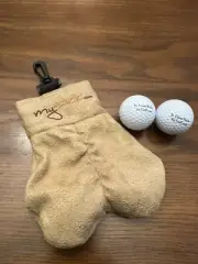 My Sack “It Takes Balls To Golf” Golf Ball Storage Bag/Sack With Original 2 Ball