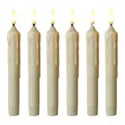 Ambient Solution Set of 6 Taper Candles Flameless Led for Wedding Christmas