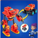 BLAZE AND THE MONSTER MACHINE TOYS FOR KIDS 機器人可變形汽車怪物卡車模型金屬