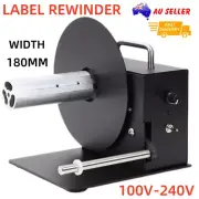 Label Rewinder 180mm Label Rewinding Machine Automatic Label Tags Rewinder AU