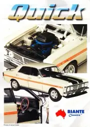 BIANTE BROCHURE - Ford XY GTHO Phase III Quick Silver GENUINE NEW Suit 1:18
