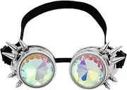 [XolngYYeng] Kaleidoscope Rave Goggles Rainbow Kaleidoscope Glasses,Ideal for Music Festivals, Raves, and Psychedelic Parties