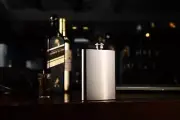 HIDORAN 8oz Hip Flask Funnel Set Stainless Steel Pocket Container