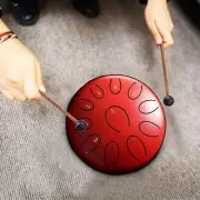 Steel Tongue Drum 11 Notes Percussion Instrument Hand Tankdrum Mallets Drum