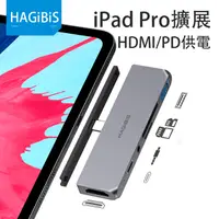 在飛比找PChome24h購物優惠-HAGiBiS鋁合金6合1 USB3.0+SD/TF讀卡+H