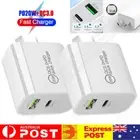 For iPhone 16 15 14 13 12 8 7 20W USB C Fast Charger Block QC Wall Power Adapter