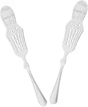 ASAKKURA Stainless Steel Absinthe Spoons 2pcs Fine Mesh Strainer Spoon Food Strainer for Absinthe Barware