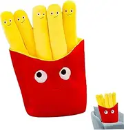 French Fries Food Plush, 19.7 Inch Funny French Fries Stuffed Toy, Soft Food Plushie Throw Pillow