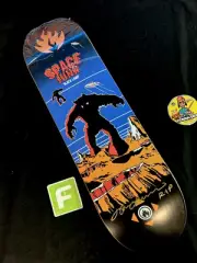 RARE SIGNED John Lucero Space Junk Black Label Skateboard Deck AUTOGRAPHED