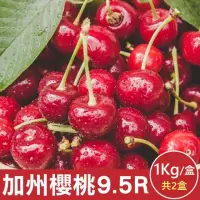 在飛比找momo購物網優惠-【WANG 蔬果】美國加州9.5R櫻桃1kgx2盒(1kg禮