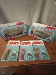Funko Jaws ReAction Figures UNPUNCHED SET Bloody Shark,Shark,Brody,Hooper,Quint