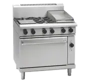 Waldorf 800 Series RNL8613GEC - 900mm Gas Range Electric Convection Oven Low Back Version